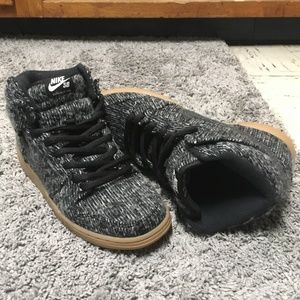 Nike SB Dunk High Warmth Sz 9 DS Wool Fleece Black